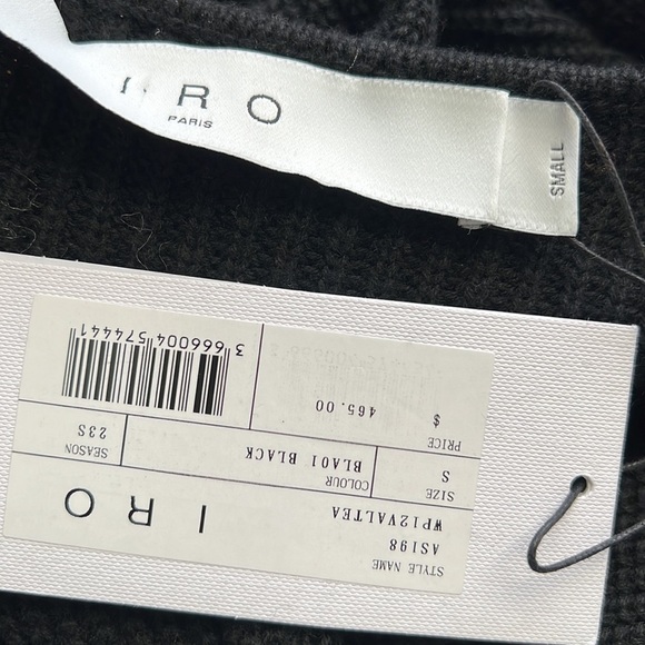 NWT IRO Paris Cut-Out Detail Knit Jumper Valtea Sweater Pullover Cashmere S - Picture 16 of 16